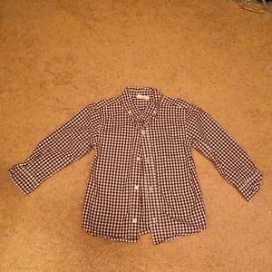 3T checkered boys dress shirt